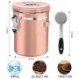 Contenant à Café Hermétique, Canette en Acier Inoxydable avec Suivi de Date, Soupape de Libération CO2 et Cuillère Doseuse - Beans et Café Moulu Frais, Thé, Farine, Céréales, Sucre, Grand 22 oz/Rose Gold Contenant à Café Hermétique, Canette en Acier Inoxydable avec Suivi de Date, Soupape de Libération CO2 et Cuillère Doseuse - Beans et Café Moulu Frais, Thé, Farine, Céréales, Sucre, Grand 22 oz/Rose Gold