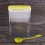 Cereal and Dry Food Storage Container，Colorful Airtight Lids - Bpa Free，Great for Pasta, Rice, Sugar, Flour, Baking, Pet Food & More - Yellow