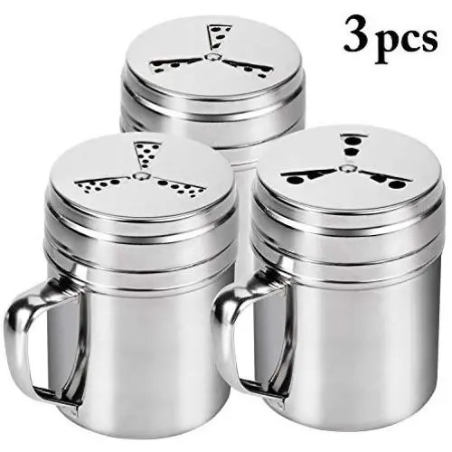 JUSTDOLIFE Seasoning Bottle Set Fashion Rotatable Seasoning Shaker Stainless Steel Spice Bottle with Handle JUSTDOLIFE Seasoning Bottle Set Fashion Rotatable Seasoning Shaker Stainless Steel Spice Bottle with Handle
