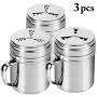 JUSTDOLIFE Seasoning Bottle Set Fashion Rotatable Seasoning Shaker Stainless Steel Spice Bottle with Handle JUSTDOLIFE Seasoning Bottle Set Fashion Rotatable Seasoning Shaker Stainless Steel Spice Bottle with Handle