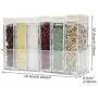 Kitchen Seasoning Boxes Bottles Jars Plastic Spice Lid Storage Organizer Sugar Pepper Layers Box Home,Brown