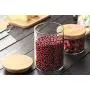 Emoyi Round Shape Glass Food Storage Jar Set with Airtight Bamboo Lid Seal (450ml(15oz)) Emoyi Round Shape Glass Food Storage Jar Set with Airtight Bamboo Lid Seal (450ml(15oz))