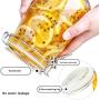 Mason Jars Canning Glass Jars Glass Smoothies Jars with Lids for Drinking and Storage Reusable Container for Juice Milk Bulk Food Coffee Round and Square Glass Jars (Color : Square Jars 2000ml)