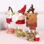 Topdo 3 Styles Christmas Candy Packing Box Iron Rectangle Candy Box Christmas Eve Box Xmas Party Bags Gift Party Favor Goody Boxes-Snowman Style