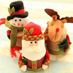 Yinpinxinmao Christmas Candy Box - Christmas Decoration Candy Jar Sugar Container Storage Box Candy Stroage Bottle Santa Claus Snowman Elk Candy Jar Snowman