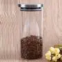 Bouteille en verre 1000ml – Contenant pour Graines de Café, Épices, Thé, Cuisine, avec Couvercle en Acier Inoxydable Bouteille en verre 1000ml – Contenant pour Graines de Café, Épices, Thé, Cuisine, avec Couvercle en Acier Inoxydable