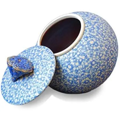 Airtight Food Storage Containers Bins Large With Lids, Ceramic Pottery Cereal Containers Canister Cookie Jar For Kitchen Pantry Organization Flour Rice Candy Bulk, 10L, 30x28cm (Color : Blue) Airtight Food Storage Containers Bins Large With Lids, Ceramic Pottery Cereal Containers Canister Cookie Jar For Kitchen Pantry Organization Flour Rice Candy Bulk, 10L, 30x28cm (Color : Blue)