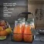 Bormioli Rocco Quattro Stagioni Glas Trinkflasche 13? Unzen Milchflaschen mit Gold Metall Luftdichten Verschlüssen, Für Saft, Smoothies, Selbstgemachte Getränke Flasche, Wiederverwendbare Glaswasserflasche (12er Set)