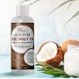 Fractionated Coconut Oil for Skin Therapeutic Carrier Oil Moisturizer for Face and Body Natural Anti Aging Eye Cream Aromatherapy Massage Oil and Anti Frizz Leave In Conditioner for Dry Damaged Hair