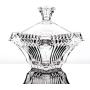 New 2018 Candy/Snack Jar Pyramids Design Glass covered Storage Jar, Decorative Dish Box 10CM (3.9 inch) Small (10x10x13)