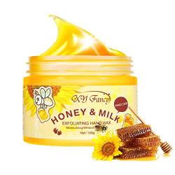 Hands Care Paraffin Milk & Honey Moisturizing Peel Off Hand Wax Mask Hydrating Exfoliating Nourish Whitening Skin 5.3oz/150ml