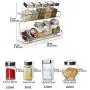 Contenants de Rangement en Verre - Support de Bouteilles pour Épices Étanches, Râtelier de Rangement pour Cuisine, Récipients pour Sauce, Accessoires de Cuisine pour Gagner de l'Espace Contenants de Rangement en Verre - Support de Bouteilles pour Épices Étanches, Râtelier de Rangement pour Cuisine, Récipients pour Sauce, Accessoires de Cuisine pour Gagner de l'Espace