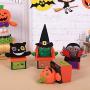 Transer Halloween Candy Box, Happy Halloween Vampire Pumpkin Party Favors Sweets Gift Storage Case (C)