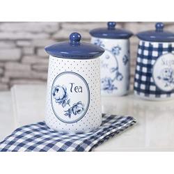 Katie Alice &quotVintage Indigo Ceramic Tea Jar by Creative Tops, 16 x 9 cm (6录 X 3陆)