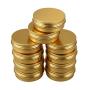 Xigeapg 10Pcs Cans Screw Top Containers Aluminum Round Cans Travel Tins Storage Jar Food Tins Containers Tins With Lids,Gold