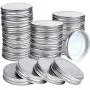 20 Packs Jar Lids Regular Mouth Canning Jar Lid Leak Proof Sealing Storage Caps (Silver) 20 Packs Jar Lids Regular Mouth Canning Jar Lid Leak Proof Sealing Storage Caps (Silver)