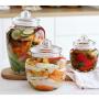 Sealed Storage Jar Food Grains Moisture-proof Transparent Glass Bottle Honey Jam Coffee Seal Storage Cans DELICATEWNN (Capacity : 650ml1)