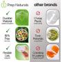 Plastic Containers with Lids (40 Pack, 32 Ounce) - Freezer Containers Deli Containers with Lids - Soup Containers Plastic Food Storage Containers with Lids - Plastic Food Containers by Prep Naturals