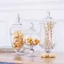 Transparent glass jar candy jar large food storage tank Canister Storage bottle wedding table decoration 3pcs/Set,Clear Transparent glass jar candy jar large food storage tank Canister Storage bottle wedding table decoration 3pcs/Set,Clear