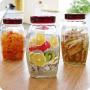 YL LY Glass Sealed Cans Household Pickled Kimchi Jar Food Storage Bottle Coffee Beans Candy Nuts Storage Bottle 1.2L