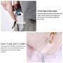 LSxia 10PCS Portable Travel Bottles With Keychain+Funnel, Leakproof & Squeezable Clear Empty Plastic Bottle Refillable Storage Container for Liquids Hand Sanitizer Essential oils Makeup (2oz/60ml)