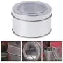 Milue Clear View Tinplate Iron Storage Spice Case Container Tin Box Round Tins (02#) Milue Clear View Tinplate Iron Storage Spice Case Container Tin Box Round Tins (02#)