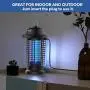 HEMIUA Bug Zapper, Electric Mosquito Zapper for Outdoor and Indoor, Electronic Insect Killer, Waterproof Fly Pest Trap for Home, Patio, Garden HEMIUA Bug Zapper, Electric Mosquito Zapper for Outdoor and Indoor, Electronic Insect Killer, Waterproof Fly Pest Trap for Home, Patio, Garden