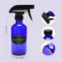 Bouteilles Vaporisatrices en Verre Bleu Cobalt 8oz ULG 3 Pièces avec Pulvérisateur Noir Rond Boston, Modes de Pulvérisation, Contenant Refillable pour Huiles Essentielles et Produits de Nettoyage Bouteilles Vaporisatrices en Verre Bleu Cobalt 8oz ULG 3 Pièces avec Pulvérisateur Noir Rond Boston, Modes de Pulvérisation, Contenant Refillable pour Huiles Essentielles et Produits de Nettoyage