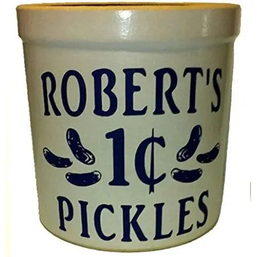 Personalized Pickling Crock 2 Gallon Size Personalized Pickling Crock 2 Gallon Size