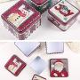 Mei Yun 3Pcs/set Gift Wrap Boxes Christmas Candy Jar Container Storage Box Party Candy Box Gift Boxes (Red)