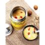 Thermos Food Jar Leakproof Vacuum Insulated Food Containers With Folding Spoon,Thermos Stainless Food Flas For Girl (Color : Yellow, Size : 600ML)