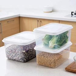 Cereal Container Storage Set - 100% Airtight Food Storage Containers, Transparent Food Grain Seal Storage Cans Jar, Dry Food Container,2 pieces