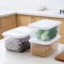 Cereal Container Storage Set - 100% Airtight Food Storage Containers, Transparent Food Grain Seal Storage Cans Jar, Dry Food Container,2 pieces