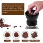 FZSWW Manual Coffee Grinder,Portable Coffee Bean Mill with Adjustable Ceramic Burrs,Glass Storage Jars,Silicone Non-Slip Mat, Office Travelling