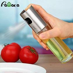 | Storage Bottles & Jars | 1Pcs Stainless Steel Olive Oil Spraying Bottle Pump Glass Oil Pot Can Sauce Vinegar Sprayer Cookware Kitchen BBQ Cooking Tools | by HUDITOOLS | 1 PCs