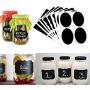 36Pcs/lot Chalkboard Lables Jar Bottle Stickers Home Kitchen Jars Blackboard Stickers Multi Size Chalkboard Labels Tag,Black