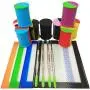 Silikonbehälter Set SZBS 11ml - Wachsbehälter, Ölbehälter, Konzentratbehälter, Silikonbehälter mit Metallstab (Zufällige Farbe)