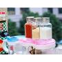 Daycount 3-Pack Transparent Spice Jar Seasoning Jar Kitchen Condiment Box Glass Seal Seasoning Box Storage Box Cruet Salt Pepper Bottle for Kitchen, BBQ