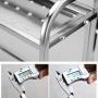 LYNNTLJ Multi-Tier Spice Rack,Stainless Steel Kitchen Countertop Spice Holder,for Spice Jar and Bottle Storage,Space-Saving/Silver / 50x22x67cm