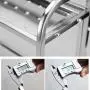 Étagère Multi-Niveaux LYNNTLJ, Acciaio Inox, pour Cuisine, Rangement de Pots et Bouteilles d'Épices, Gain de Place/Argenté / 50x22x67cm Étagère Multi-Niveaux LYNNTLJ, Acciaio Inox, pour Cuisine, Rangement de Pots et Bouteilles d'Épices, Gain de Place/Argenté / 50x22x67cm