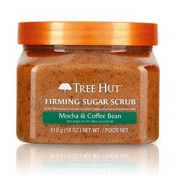 Tree Hut Sugar Scrub Mocha & Coffee Bean, 18oz, Ultra Hydrating and Exfoliating Scrub for Nourishing Essential Body Care