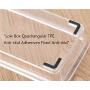 SZQL Clear Seasoning Rack Spice Pots - 4 Piece Acrylic Seasoning - Storage Container Condiment Jars Non-Slip Design