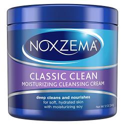 Noxzema Facial Cleanser, Moisturizing Cleansing Cream, 12 oz (pack of 6) Package May Vary