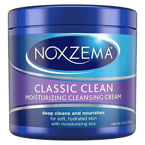 Noxzema Facial Cleanser, Moisturizing Cleansing Cream, 12 oz (pack of 6) Package May Vary