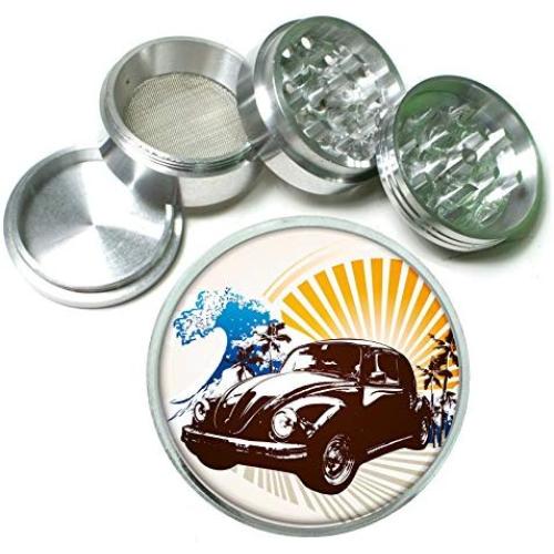 Summer of 69 Cali Surf Vintage Aluminum Tobacco Herb Spice Grinder