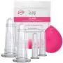 Lure Essentials GLAM Gesichtszucchettoset mit Silikonpinsel | Anti-Aging Gesichtsstraffung Cupping Massage | KOSTENLOSER PDF-Band für professionelle und private Anwendung