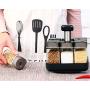 Mini Spice Jars Kitchenware creative glass European rotating seasoning bottle set