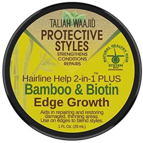 TALIAH WAAJID Protective Styles Hairline Help 2-in-1 Plus Bamboo & Biotin Edge Growth, 1 Oz
