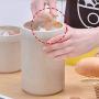 One-Pine Environmentally Friendly Wheat Straw Food Storage Jar with Sealed Lid and Pull Ring,800ml Food Storage Canister Container for Tea Sugar Coffee Bean Nuts Grain