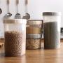WANGLXST Food Storage Container Set, Storage Jar, Pantry Durable Seal Pot Cereal Storage Containers Dry Foods Liquids Clear Containers